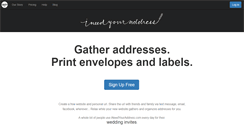 Desktop Screenshot of ineedyouraddress.com